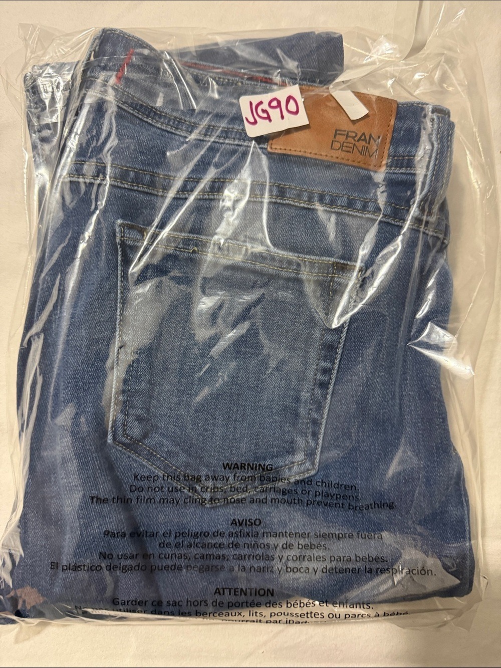 Fran Denim Iris Button Fly Skinny Jeans Women’s Size 31 Medium Wash Stretch - Picture 12 of 12